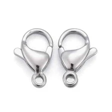 200pcs Stainless Steel Lobster Clasps Chain Connector for Jewelry Making