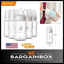 Pack of 6 Evenflo Proflo 9oz Wide Neck Bottles - Comfort & Safety Assured