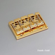GOTOH 404BO-4 4-String Bass Bridge w/ Brass Saddles - Gold
