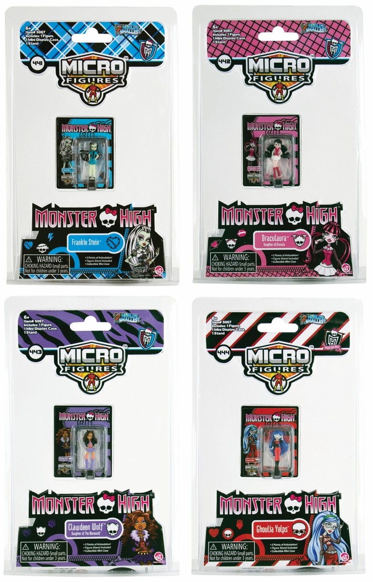 World's Smallest Monster High TV Series Micro Action Figures Set