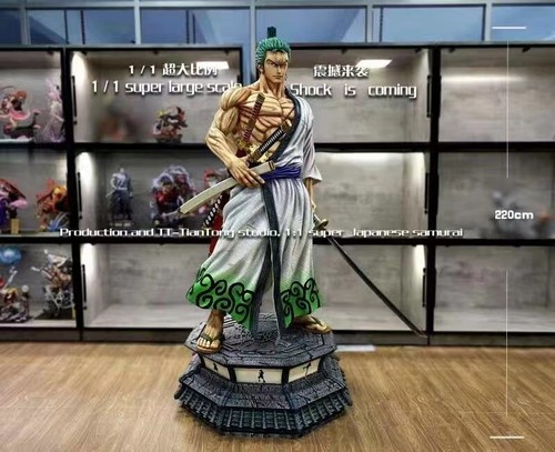 Estatuilla pintada de resina Roronoa Zoro tamaño natural 1/1 TT Studio TTS