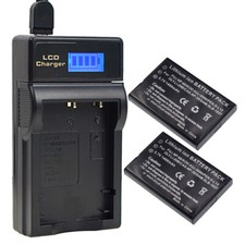 2X Battery +Micro USB Charger For Toshiba NP-60 PDR-BT3 PDR-5300 PDR-T20 PDR-T30