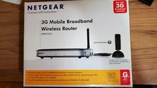 3G WIRELESS ROUTER MOBILE BROADBAND WIFI INTERNET NETGEAR MBR624GU 4-PORT