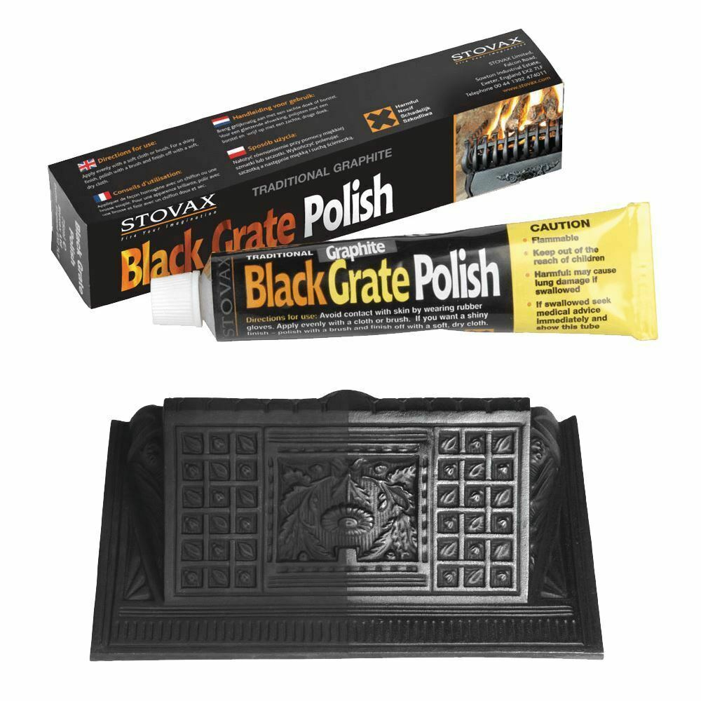 Stovax Stove Black Graphite Polish Protector Flue Chimney Glass Cleaner  Slate | eBay