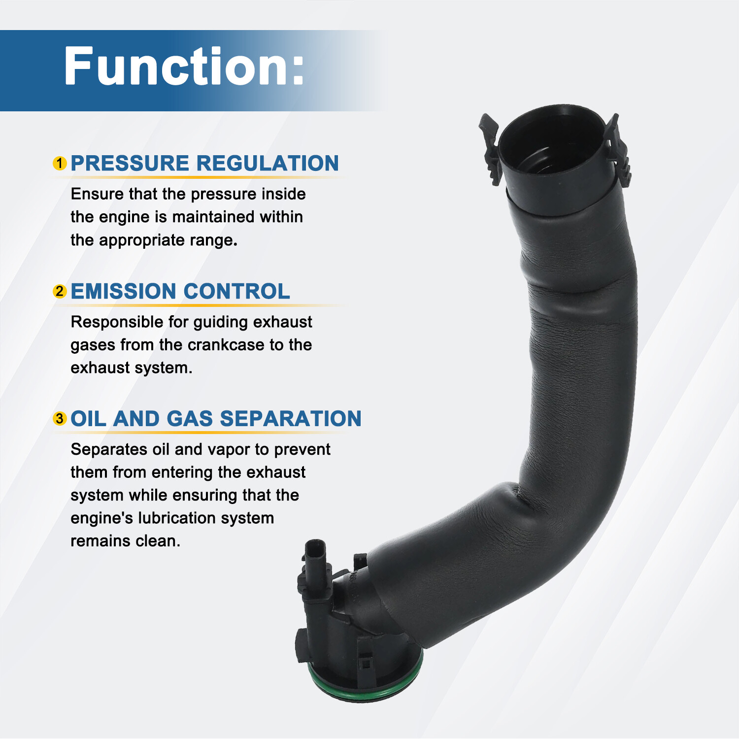 Car Crankcase Vent Hose for BMW F32 F33 F30 F22 428i 328i 228i 11127588417 US