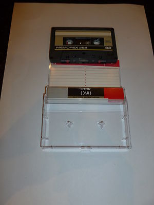 BLANK TDK D90 MEMOREX CASSETTE - Normal Type EQ 120 - TDK D90 