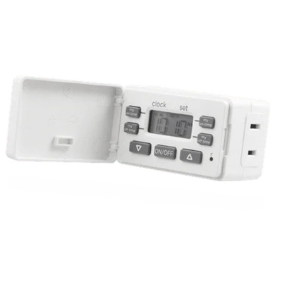 My Smart Touch Simple Setup Plug In Digital Timer, 2 Settings Battery Backup