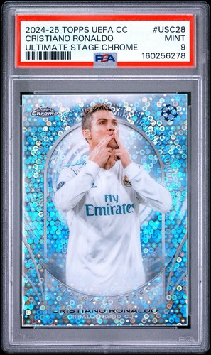 2024-25 Topps UCC - Ultimate Stage Chrome Cristiano Ronaldo #USC-28 PSA 9
