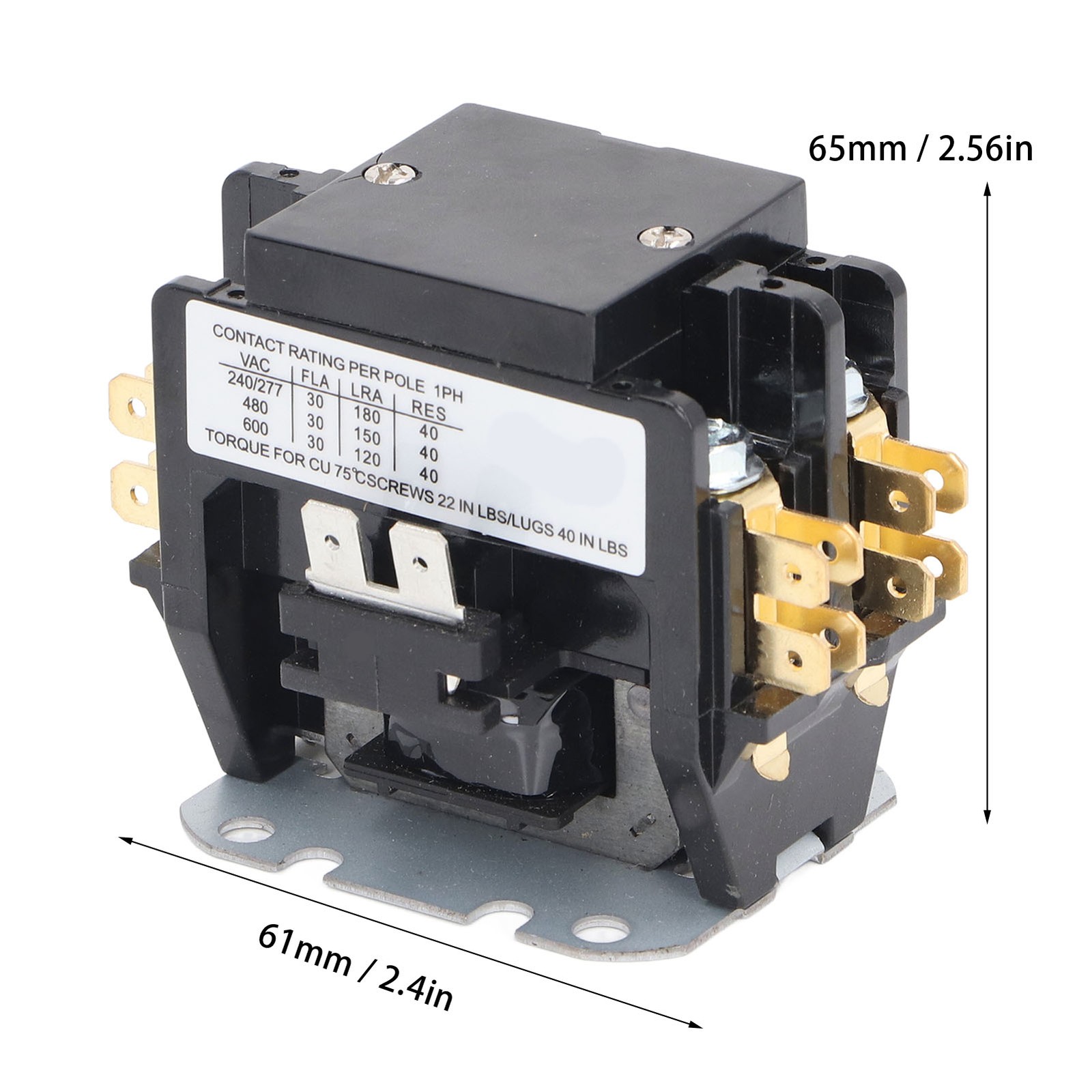 Air Conditioner Contactor Heating Ventilation Air Conditioning Contactor 30A 2P
