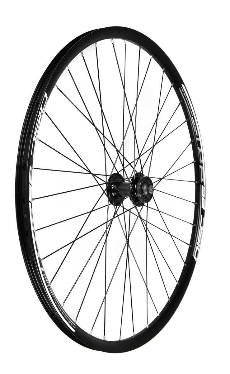Ruota anteriore 26 MTB nera con sgancio rapido attacco a disco - La Ciclomoto