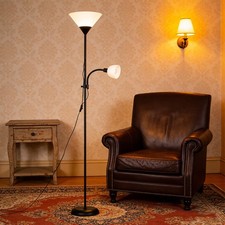 Mother & Child Floor Lamps for Living Room Standard Uplighter Standing Light