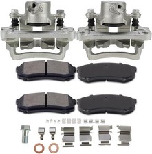 Rear Disc Brake Calipers with Bracket & Brake Pads for Toyota 4runner