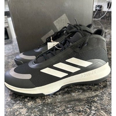 Adidas Bounce Legends Basketball Shoes Mens 11.5 Black White IE7845 Mid Top