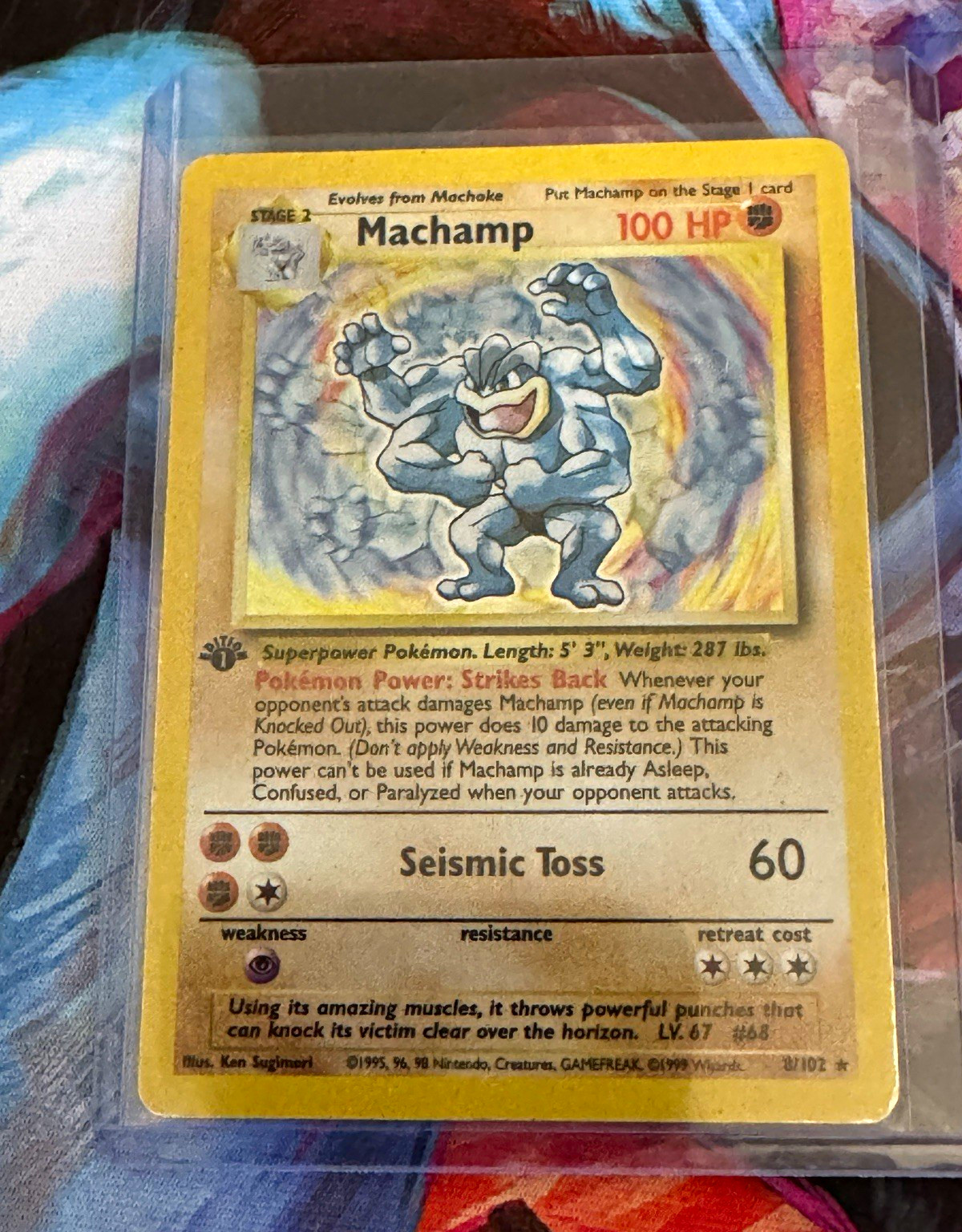 Pokémon TCG Machamp Base Set Deck Exclusive 8/102 Holo Rare