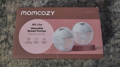 Momcozy M5 Lite Wearable Double Electric Breast Pump Hands-Free Compact with Bag