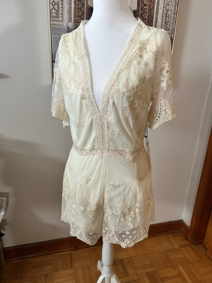 Lace Romper White Jumpsuits & Rompers for Women for sale | eBay