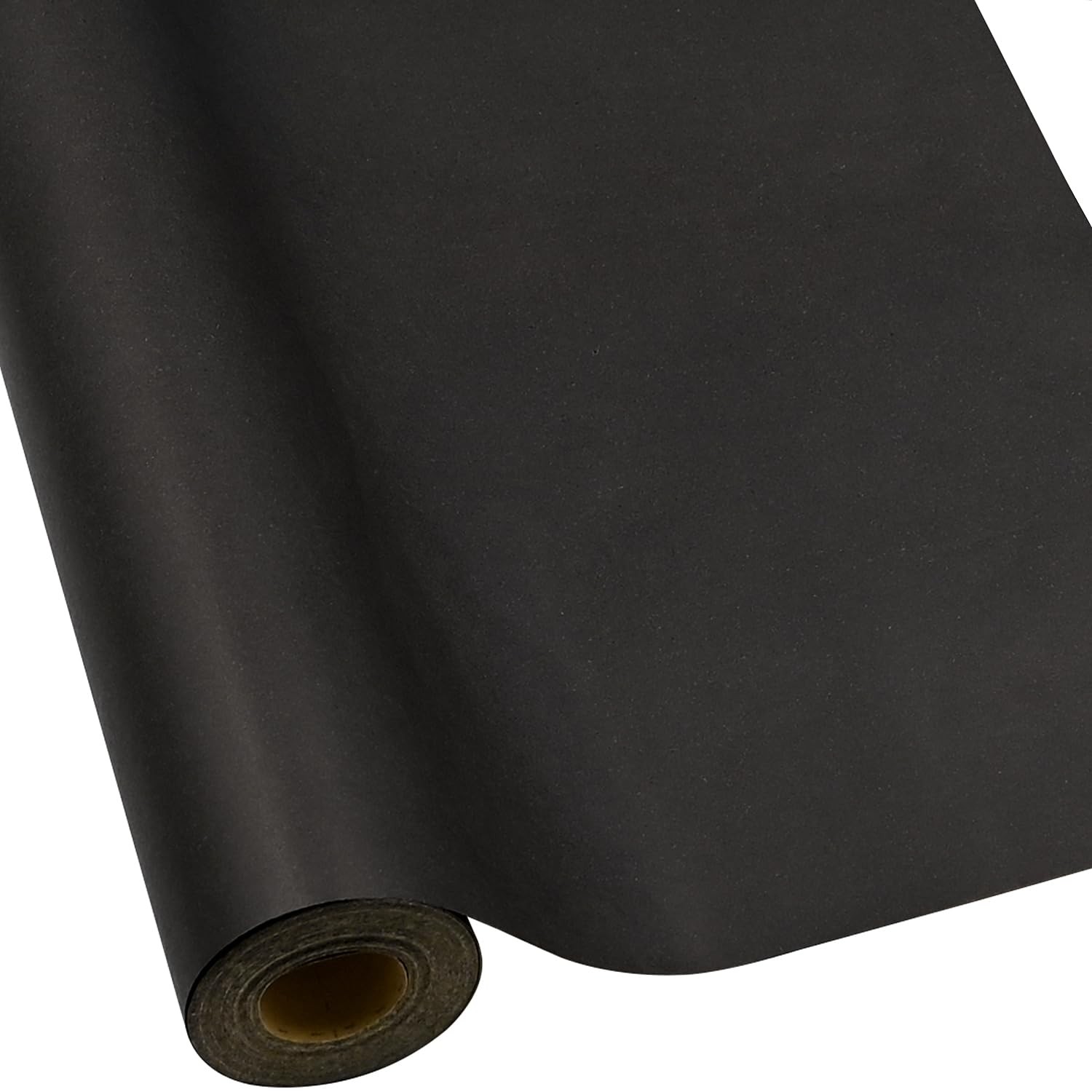 FMDPZUP Black Wrapping Paper Roll,15m *43cm 1 roll (Pack of 1),