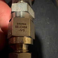 Swagelok SS-CHS4-1/3 SS Straight Union 1/3in Compression-to-Compression F-F