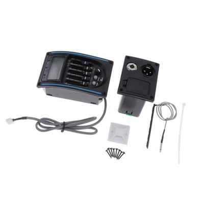 5 Band EQ Pre Piezo Pickup Low Battery Indicator Set for