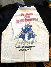 Iron Maiden 1982 Scorpions Oakland "Day on the Green" RARE Concert Shirt XL