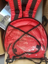 ClevrPlus Cross Country Baby Backpack Carrier Red, Toddler Hiking Backpack