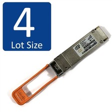LOT OF 4 Genuine Cisco QSFP-40G-CSR4 10-2837-03 Transceiver Module