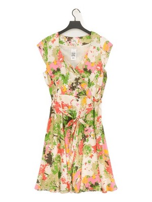 Milly of New York Midikleid A-Linie UK12 in Multi