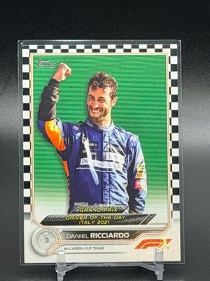 Daniel Ricciardo Portrait #185 2022 Topps Formula 1 F1 Flagship Checker Flag SP