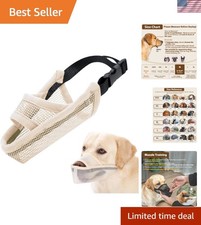 Breathable Nylon Dog Muzzle for Training - Perfect for Medium  Small Dogs