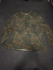 Rasco FR Shirt Mens 3XL Green Camo Camouflage Long Sleeve Henley Pocket Workwear