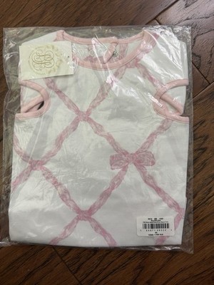 NWT Baby Girls Big Bite Bib Belle Meade Bow Palm Beach Pink