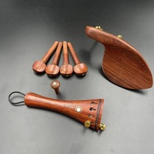 Rosewood Viola Parts Pegs/Tailpiece/Chinrest/Endpin, Inlay Paris eye