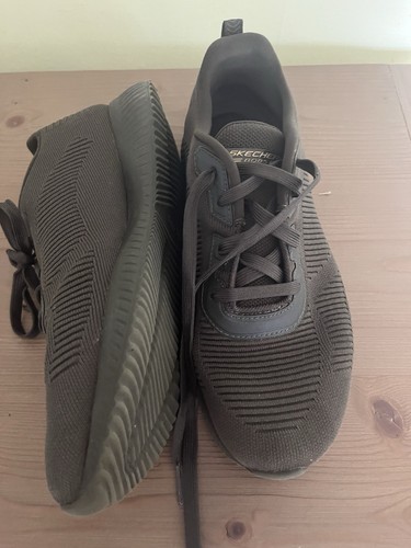 *SKECHERS BOBS* OLIVE GREEN, LACE UP TRAINERS UK SIZE 8 - Picture 2 of 11