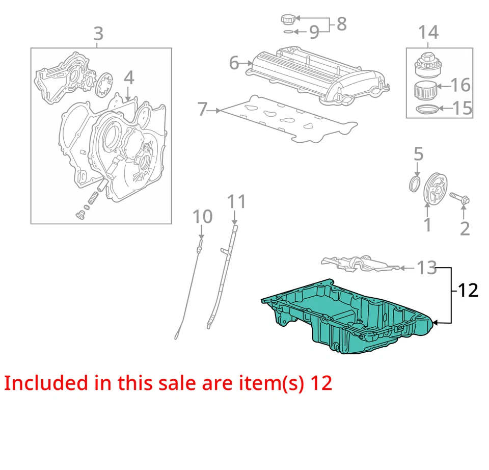 SE ADAPTA A ACEITE SATURN ION VUE PAN ASM 2000-2005 19256218 - NUEVO FABRICANTE DE EQUIPOS ORIGINALES 19256218 Foto 2 de 3