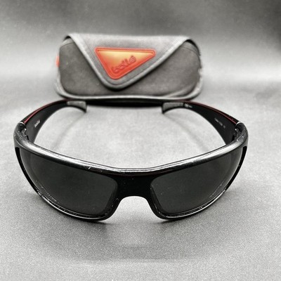 Bolle Cobra 11220 Sunglasses Black Used w/ Case (Lenses Scratched)