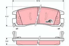 TRW Bremsbelagsatz, Scheibenbremse GDB1309 für BUICK CADILLAC CHEVROLET OPEL