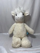 LLAMA Plush Soft The Manhattan Toy Company Lou Stuffed Animal Toy White 15”