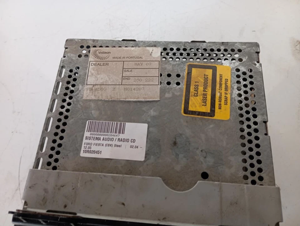 10R020451 Sistema Audio Radio per FORD FIESTA (CBK) Steel 284647 - Immagine 3 di 3
