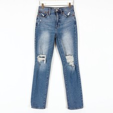 Madewell The Perfect Vintage Jean Women's 26T High Rise Distressed Straight Leg