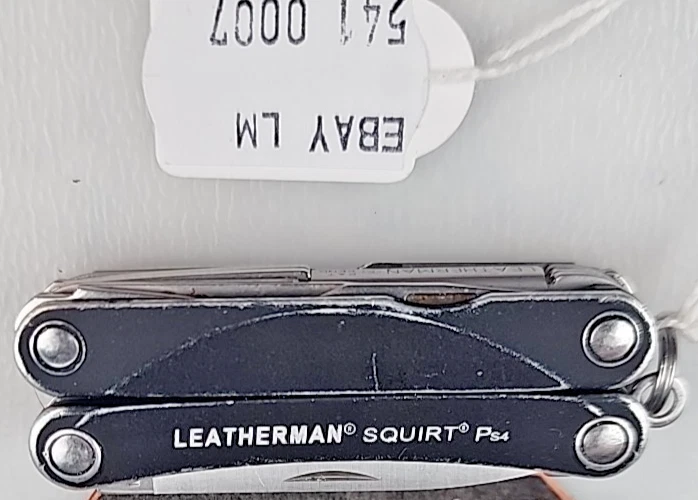 541 Leatherman Squirt PS4 Black Multitool Retired Highly Collectible Exc. Cond