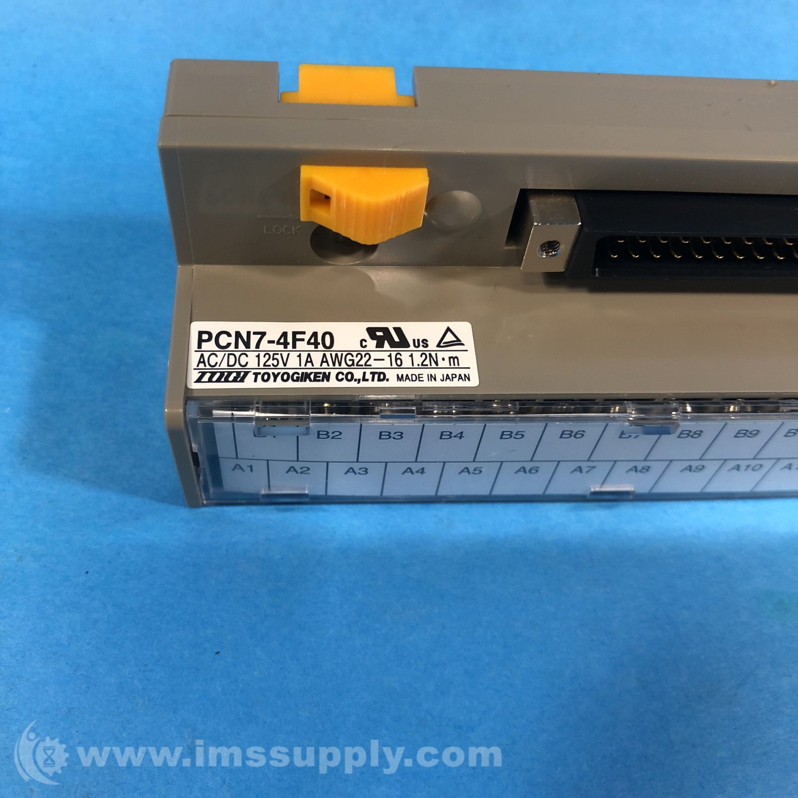 Nylon Block Pin Toyogiken PCN7-4F40 Connector Terminal Block FNIP | eBay