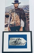 Clint Eastwood American Actor & Director  ,Original 10 x 8 Signature Piece