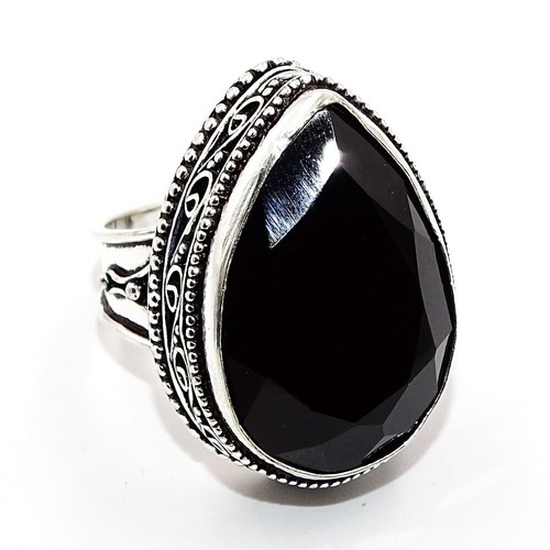 Bague en argent sterling 925 faite à la main pour femme 20,3 x 40,6 cm avec pierre précieuse turquoise, Métal Pierre précieuse, Coquille d'ormeau