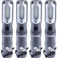 4X Werkstattlampe Akku Handlampe 300 Lumen LED Arbeitsleuchte Stableuchte IP54