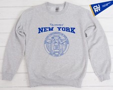 CUNY Sweatshirt, Old Logo, Vintage City University of New York Crewneck Sweater