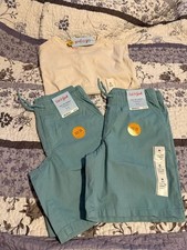 Cat Jack Boy's M 8 New Shirt 2 pair Pull-On Shorts Set NWT