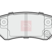 KIA Sportage III SL 2009-2017 BremsbeläGe Hinten Apec Apec (R90)