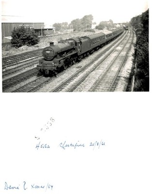 Vintage Photograph - LMS Jubilee 45562 Alberta at Chesterfield 1966 Train