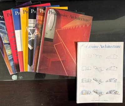 (9) PROGRESSIVE ARCHITECTURE Magazine 1987 Interiors Design Materials Engineer