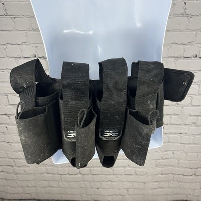 Valken Fate 4+3 Black Pod Harness - Paintball Belt w/ Auto Ejector Straps